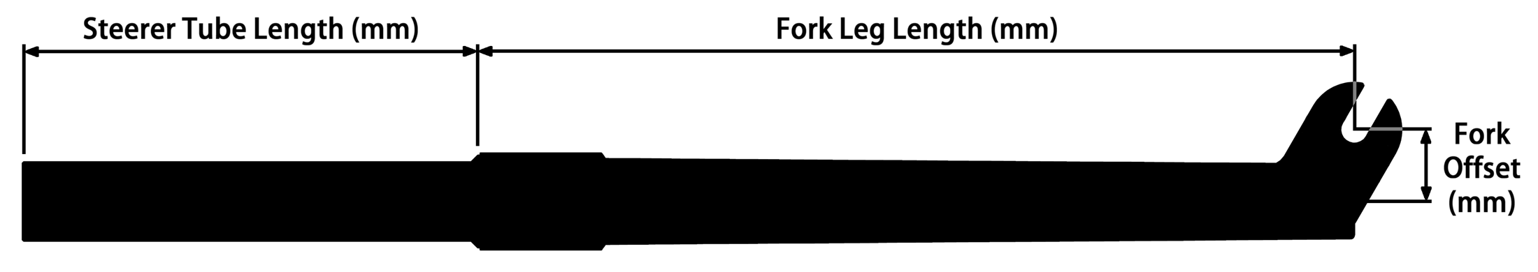 BMX Fork Size Dimensions